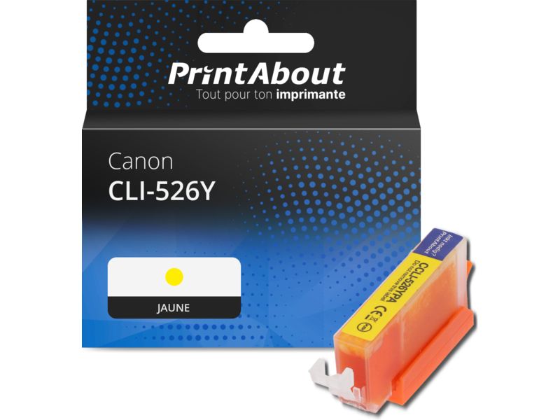 Cartouche compatible Canon CLI-526Y - Jaune