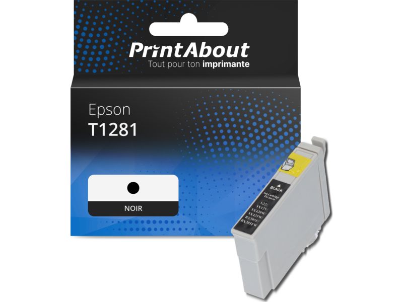 Cartouche compatible Epson T1281 - Noir