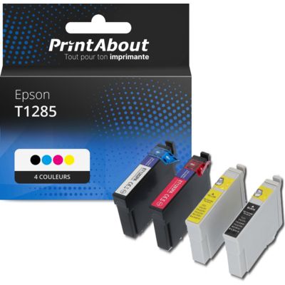 Cartouche compatible Epson T1285 - 4 couleurs - Multipack