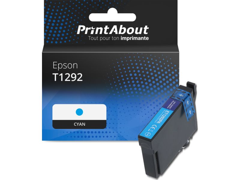 Cartouche compatible Epson T1292 - Cyan