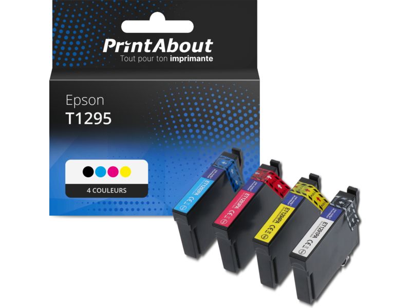Cartouche compatible Epson T1295 - 4 couleurs - Multipack