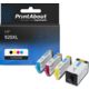 Cartouche compatible HP 920XL (C2N92AE) - 4 couleurs - Grande capacité - Multipack