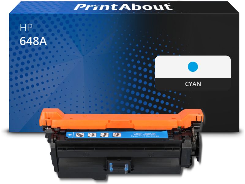 Toner compatible HP 648A (CE261A) - Cyan