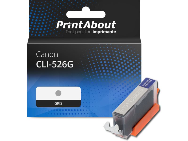 Cartouche compatible Canon CLI-526G - Gris