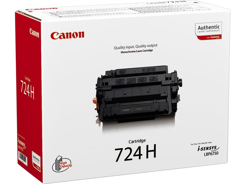 Canon 724H Toner Zwart Hoge capaciteit