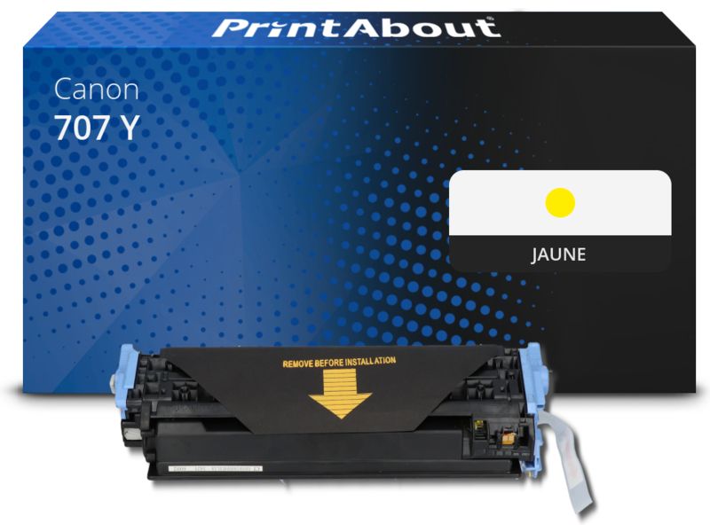 Toner compatible Canon 707 Y - Jaune