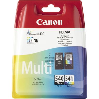 Cartouche d'encre Canon PG-540 / CL-541 Multipack Noir + 3 couleurs