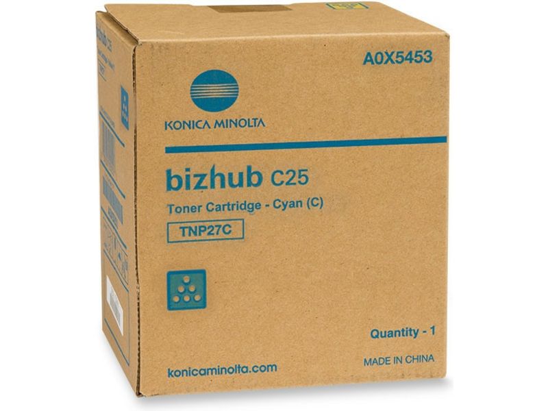 Konica Minolta TNP-27C - Cyan - originale - cartouche de toner - pour bizhub C25