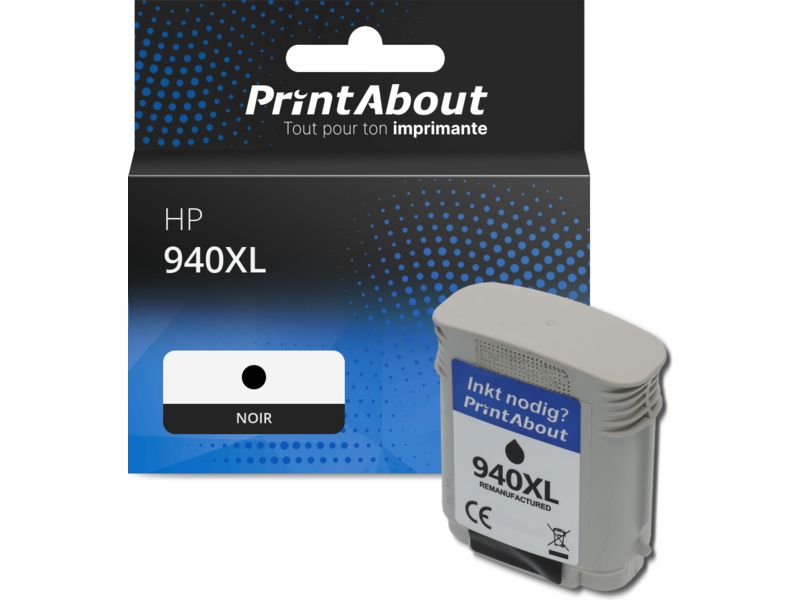 Cartouche compatible HP 940XL (C4906AE) - Noir - Grande capacité