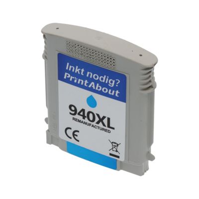 Cartouche compatible HP 940XL (C4907AE) - Cyan - Grande capacité