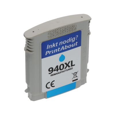 Cartouche compatible HP 940XL (C4907AE) - Cyan - Grande capacité