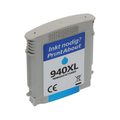 Cartouche compatible HP 940XL (C4907AE) - Cyan - Grande capacité