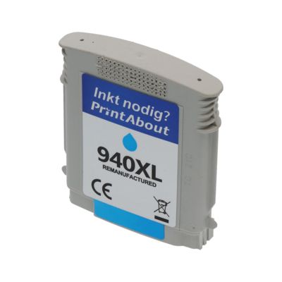 Cartouche compatible HP 940XL (C4907AE) - Cyan - Grande capacité
