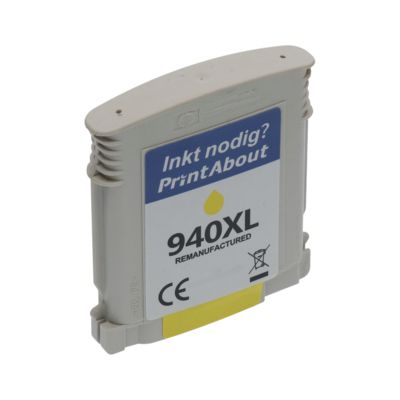 Cartouche compatible HP 940XL (C4909AE) - Jaune - Grande capacité