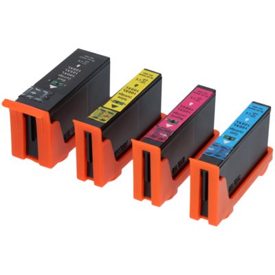 Cartouche compatible Lexmark 100XL (14N1068E) - 4 couleurs - Grande capacité - Multipack