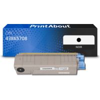 Toner compatible OKI 43865708 - Noir