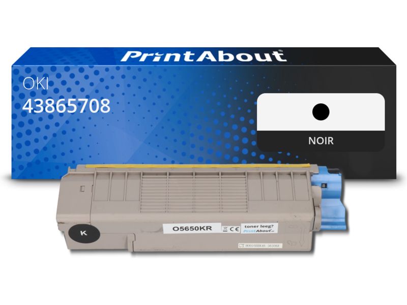 Toner compatible OKI 43865708 - Noir