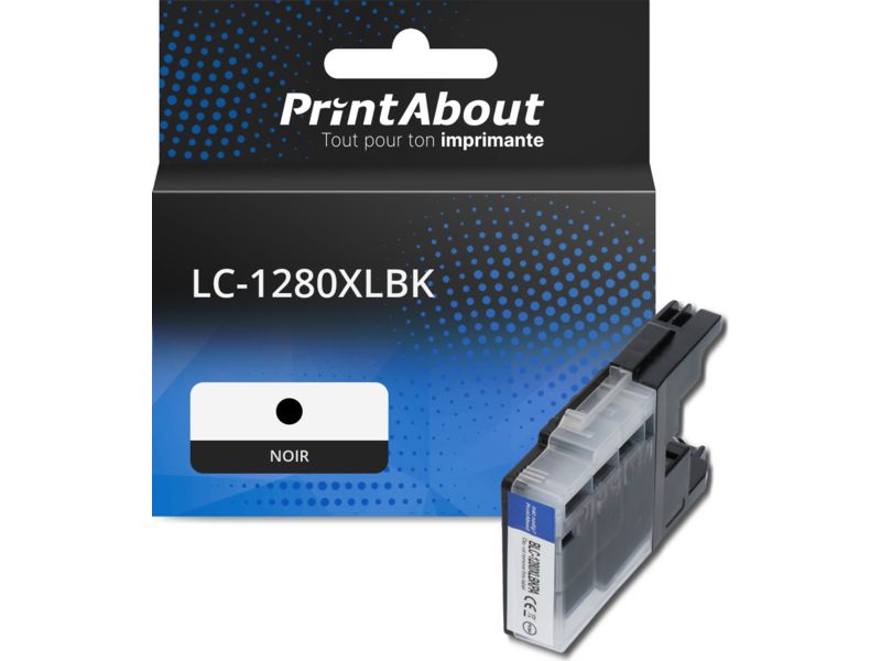 Cartouche compatible Brother LC-1280XLBK - Noir - Grande capacité