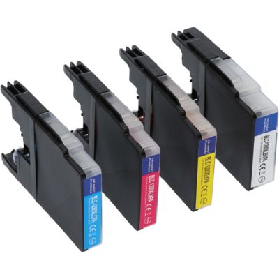 Cartouche compatible Brother LC-1280XLVALBP - 4 couleurs - Grande capacité - Multipack