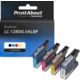 Cartouche compatible Brother LC-1280XLVALBP - 4 couleurs - Grande capacité - Multipack