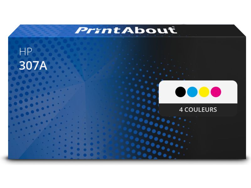 Toner compatible HP 307A (CE740A) - 4 couleurs - Multipack