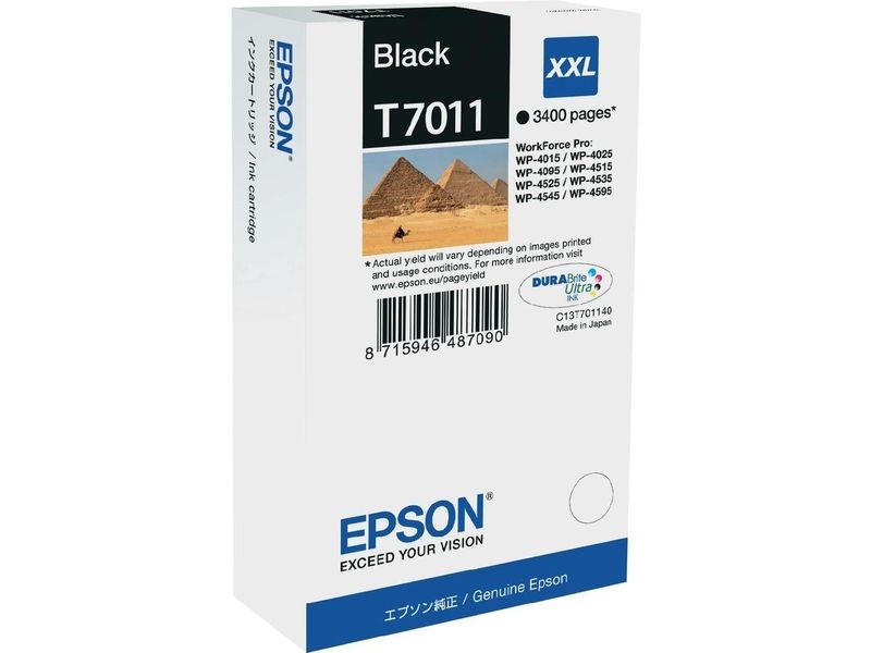 Epson T7011 (C13T70114010) Inktcartridge Zwart
