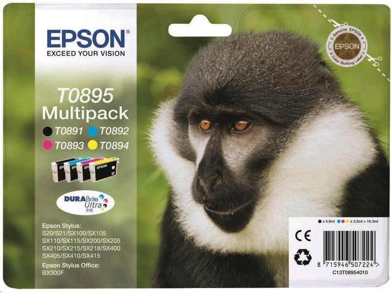 Epson T0895 Inktcartridge 4-kleuren Multipack