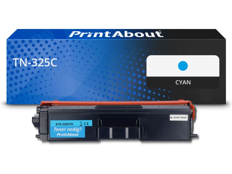 Toner compatible Brother TN-325C - Cyan - Grande capacité