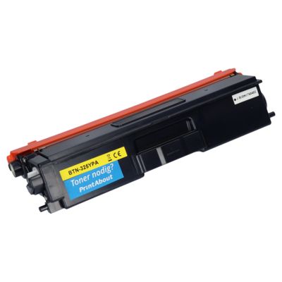 Toner compatible Brother TN-325Y - Jaune - Grande capacité