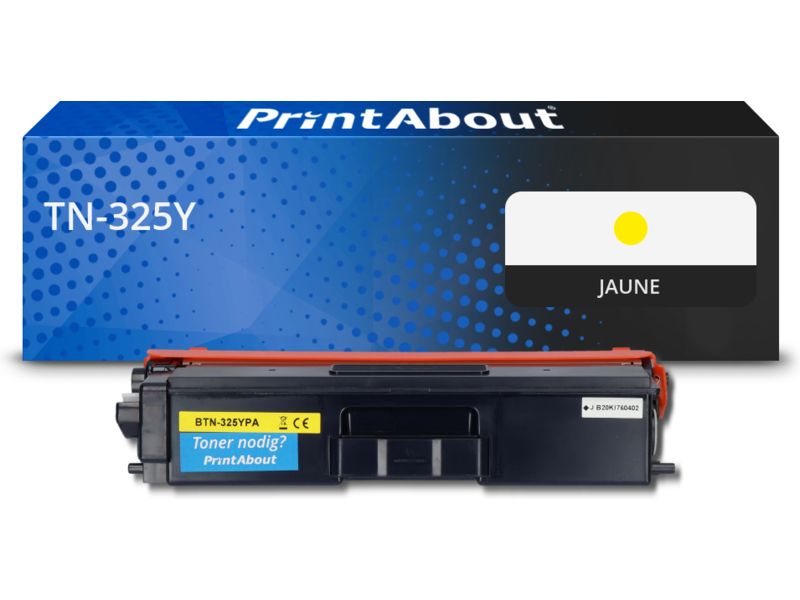 Toner compatible Brother TN-325Y - Jaune - Grande capacité