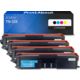 Toner compatible Brother TN-325 - 4 couleurs - Grande capacité - Multipack