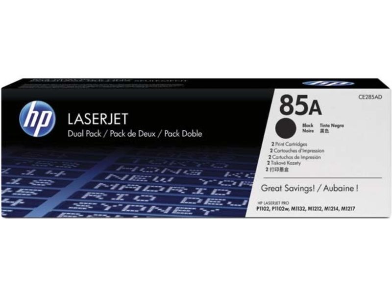 HP 85A (CE285AD) Toner 2x Noir - Multipack