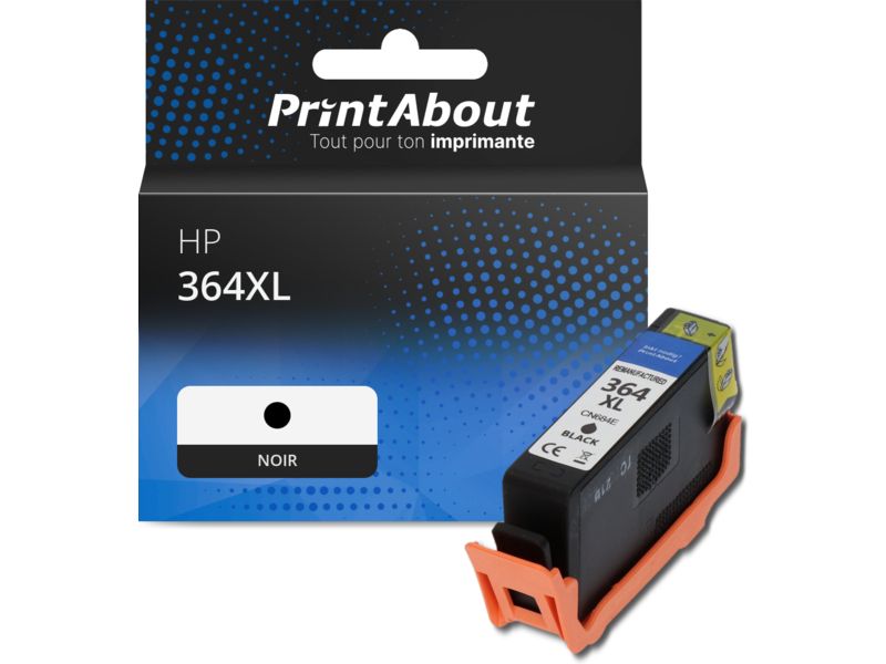 Cartouche compatible HP 364XL (CN684EE) - Noir - Grande capacité