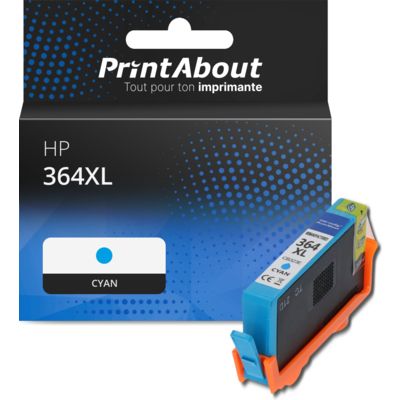 Cartouche compatible HP 364XL (CB323EE) - Cyan - Grande capacité