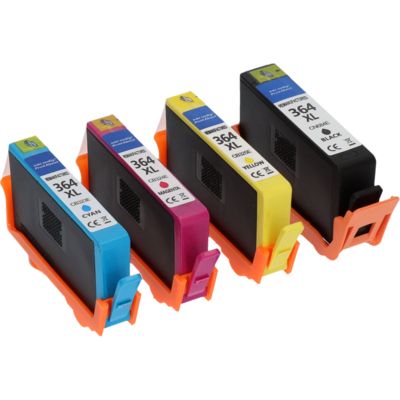 Cartouche compatible HP 364XL (N9J74AE) - 4 couleurs - Grande capacité - Multipack