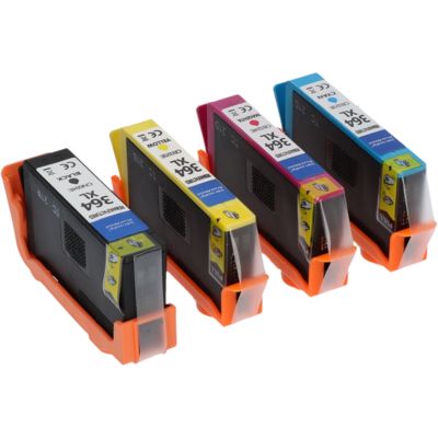 Cartouche compatible HP 364XL (N9J74AE) - 4 couleurs - Grande capacité - Multipack