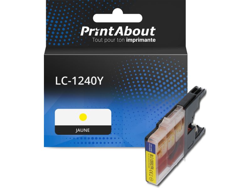 Cartouche compatible Brother LC-1240Y - Jaune