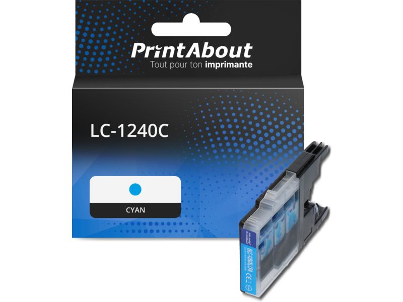 Cartouche compatible Brother LC-1240C - Cyan
