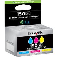 Lexmark 14N1807E (150XL) - 3-couleurs - Cartouche d'encre - Grande capacité - Multipack