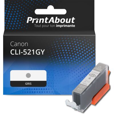 Cartouche compatible Canon CLI-521GY - Gris