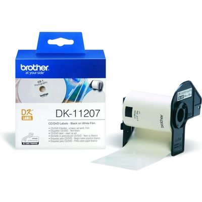 Brother DK-11207 - (58 mm x 58 mm) - Noir sur blanc - Étiquette