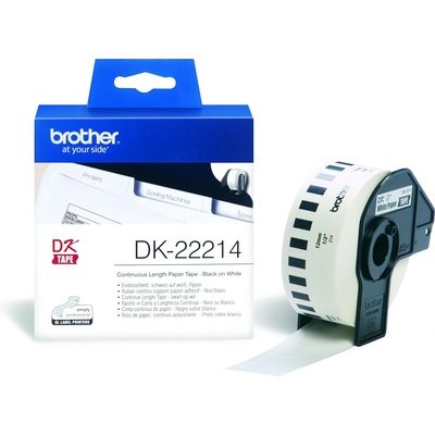 Brother DK-22214 - (12 mm) - Noir sur blanc - Étiquette