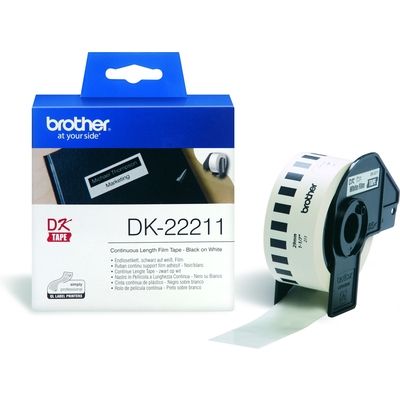 Brother DK-22211 - (29 mm) - Noir sur blanc - Étiquette
