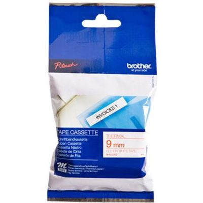 Brother M-K222 - (9 mm) - Rouge sur blanc - Ruban