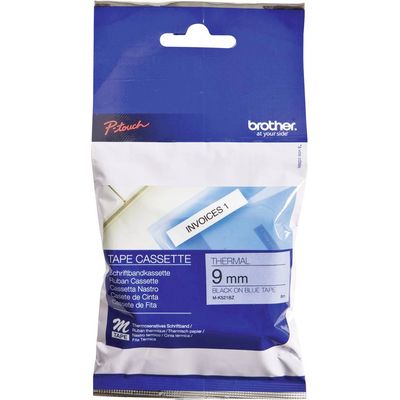 Brother M-K521 - (9 mm) - Noir sur bleu - Ruban