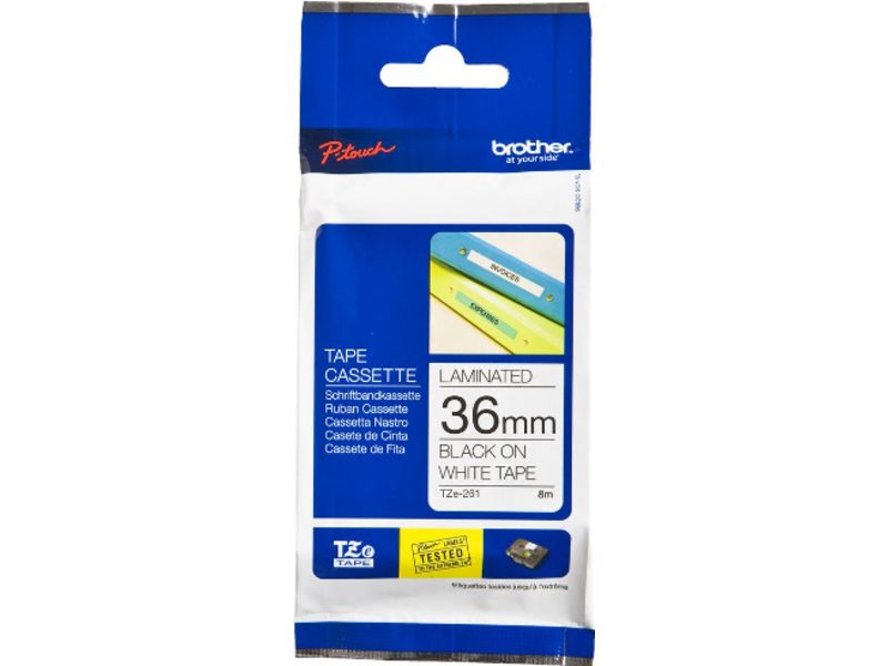 Brother TZe-261 Tape Zwart op wit (36 mm)