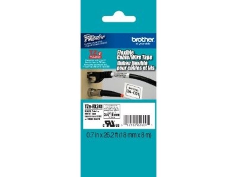 Brother TZe-FX631 Tape Zwart op geel (12 mm)