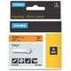 Dymo 18435 (S0718490) - (12 mm) - Noir sur orange - Ruban