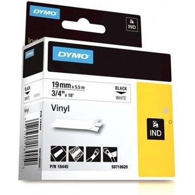 Dymo 18445 (S0718620) - (19 mm) - Noir sur blanc - Ruban