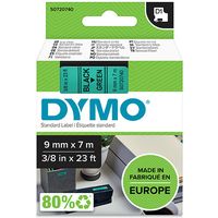 Dymo 40919 (S0720740) - (9 mm) - Noir sur vert - Ruban